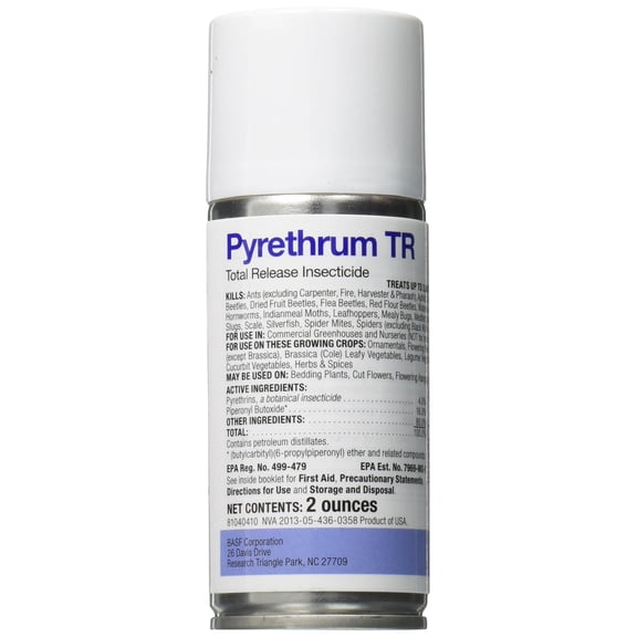 BASF Pyrethrum TR Total Release Fogger - Botanical Insecticide - 6000 Sq Ft Coverage - Greenhouse Pest Control