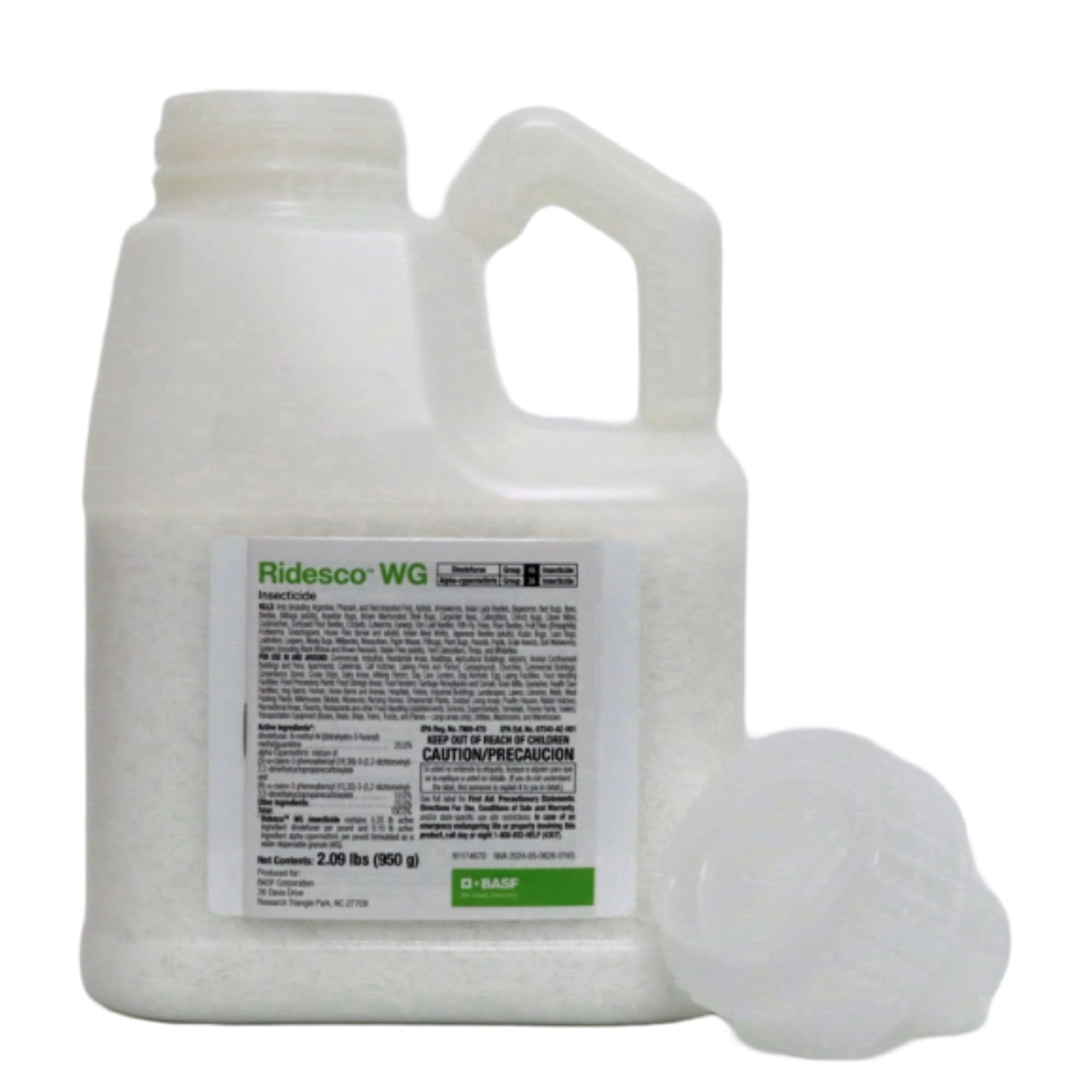 BASF Ridesco WG Insecticide, Fast-Acting Pest Control for Home, Indoor or Outdoor Use, Quick-Release Formula with Two Powerful Active Ingredients, Water-Dispersible Granules 2.09 Pound