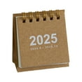 BASHI 2025 Mini Desk Calendar Small Desktop Standing Flip Monthly