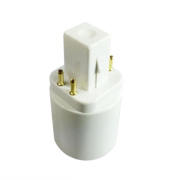 G24q 4 Pin 15mm To E27 E26 Screw LED Light Bulb Lamp Adapter Converter Holder