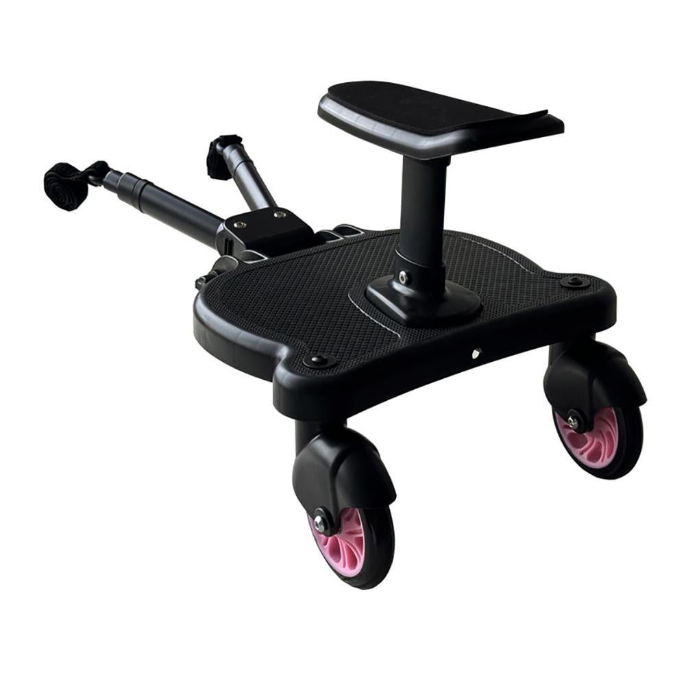 Universal stroller board with replaceable seat 2 in 1 sit and stand