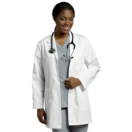 BASIC BUTTON FRONT LAB COAT