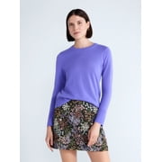 Women's and Women's Plus Cashmere Sweater with Long Sleeves, Sizes XS-4X