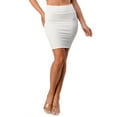thumbnail image 1 of BASIC PENCIL BODYCON SLIM FIT OFFICE SKIRT, 1 of 4