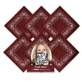 thumbnail image 1 of BASICO 6pk Wine Paisley Bandana Face Covering | 100% Cotton Bandana for Men Women | Face Bandana Headband, 1 of 7