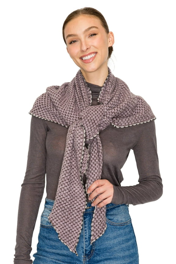 Fall Scarf for Women, Winter Scarf, Women's Scarves & Wraps, Blanket Scarf, Fall Accessories (27 Colors) (Triangle Purple)