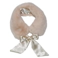 thumbnail image 1 of BASICO WOMEN NECKERCHIEF WITH RIBBON AND FAUX FUR COLLAR SCARF, 1 of 6