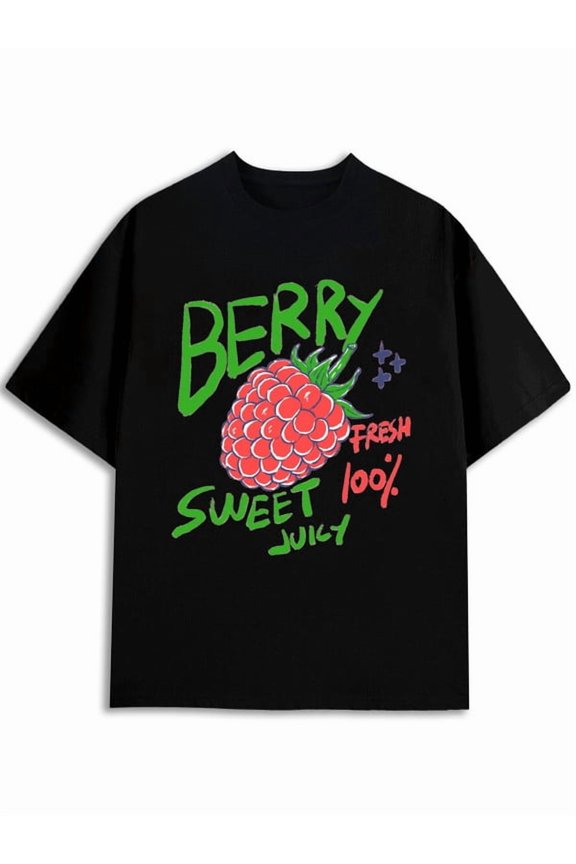 Berry Fresh Sweet Tee Men's Crew neck T-shirts black gifts funny Cool shirts, Funny shirts, t shirt Funny Unisex Shirt Cotton tshirts