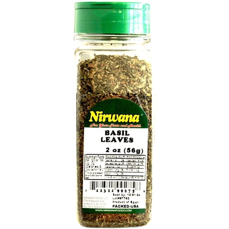 BASIL LEAVES 2 OZ JAR BY NIRWANA