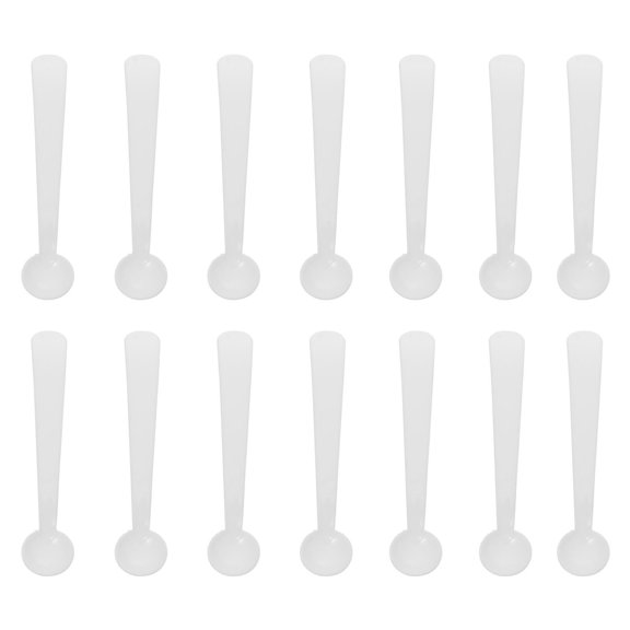 HONMEET White PP Measuring Scoops for Lab Powder Measurement, 100 Pieces, and Accurate