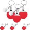 thumbnail image 1 of HONMEET Red Mini Tennis Keychain Set 6 Pieces Sports Bag Charm Accessories 3.7×1.5×0.8in, 1 of 9