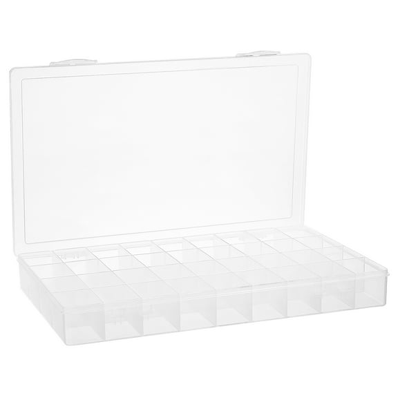 HONMEET Small Craft Storage Box Transparent PE Organizer Container for Beads Jewelry Supplies 1 Set