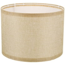 HONMEET Khaki Linen Drum Lamp Shade for Desk Table and Wall Lamps Decorative Indoor Cover