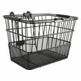 thumbnail image 1 of Sunlite Black Steel Mesh Bottom Handlebar Basket 13.5x9.87x9.5 with Bracket, 1 of 2