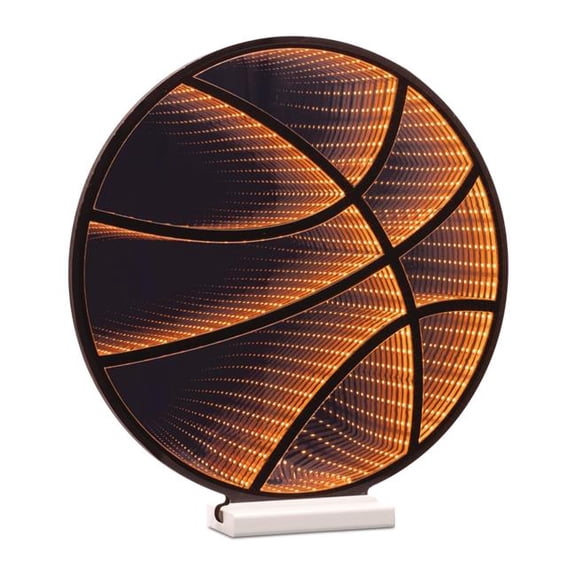 Melrose 53560DS 17 in. Acrylic UL Plug Basketball Ekkolight, Orange & Black