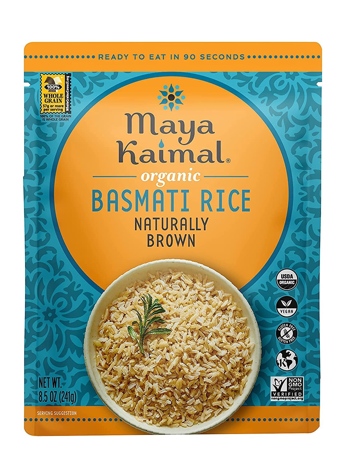 BASMATI RICE, NATURALLY BROWN Pack of 6 - Walmart.com