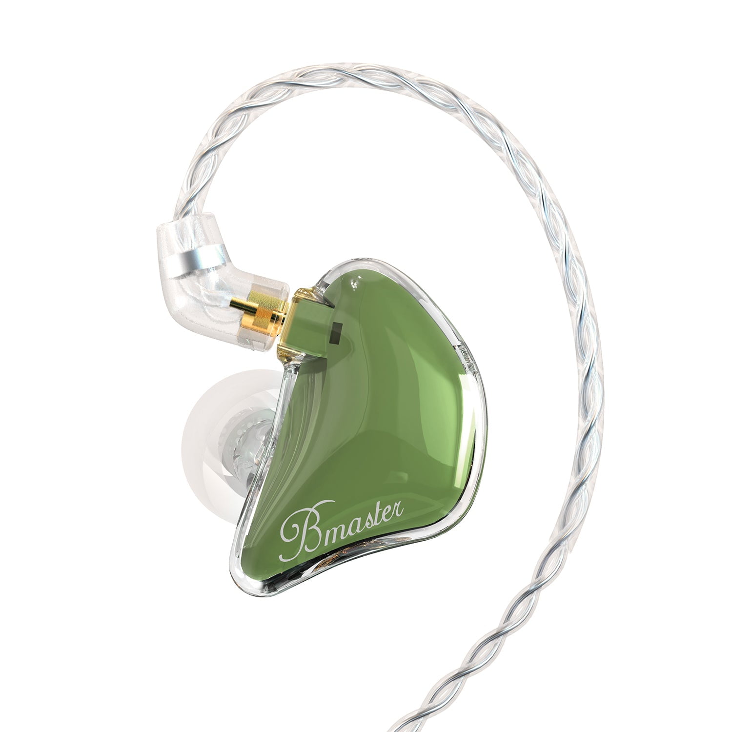 BASN Bmaster Triple Drivers in Ear Monitor Headphone with Two Detachable Cables Fit in Ear Suitable for Audio Engineer, Musician(Green)