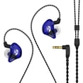 thumbnail image 1 of BASN Bsinger BC100 in-Ear Monitor Headphones Dual Dynamic Drivers Noise Isolating Earphones with Removable MMCX Cable IEMs for Musicians Drummer (Blue), 1 of 6