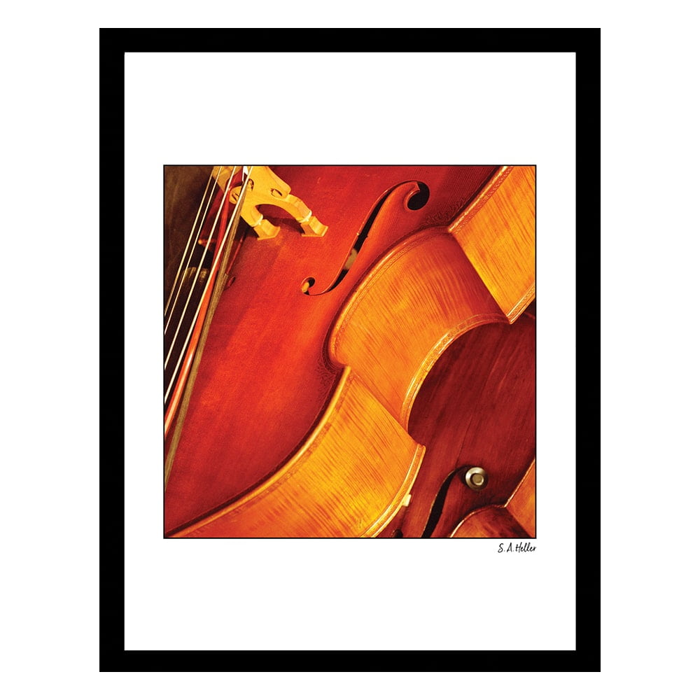 Steven A. Heller Framed Print of Bass in Warm Tones