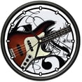 thumbnail image 1 of BASS GUITAR Wall Clock band music musician electric, 1 of 1