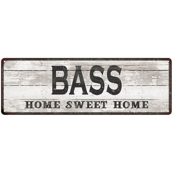 BASS Home Sweet Home Country Look Gift 6x18 Metal Sig 206180045094