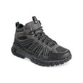 thumbnail image 1 of BASS Mens Gray Mixed Media Pull Tab 1" Platform Water Resistant Cushioned Removable Insole Peak Hiker 2 Round Toe Block Heel Lace-Up Hiking Boots 12 M, 1 of 2