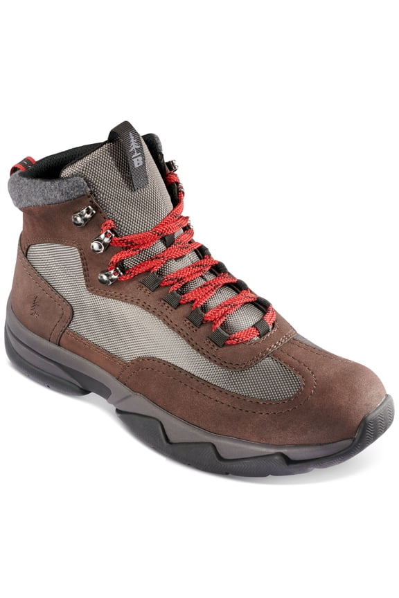 Mens Brown Breathable Removable Insole Water Resistant Field Alpine 2 Round Toe Wedge Lace-Up Hiking Boots 10 M
