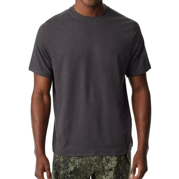 BASS OUTDOOR Mens Core Performance Basic T-Shirt, Black, X-Large