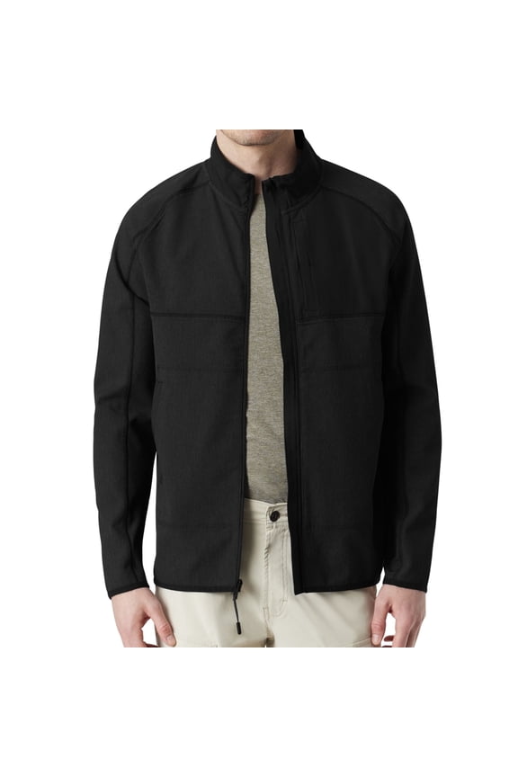 Mens Full Zip Trail Track Jacket, Black, Small