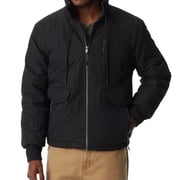 BASS OUTDOOR Mens Quilted Bomber Jacket, Black, Large