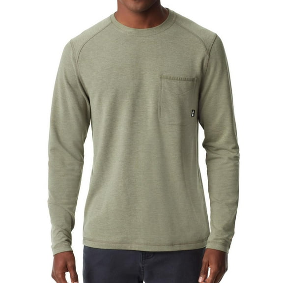 BASS OUTDOOR Mens Raglan Basic T-Shirt, Green, XX-Large