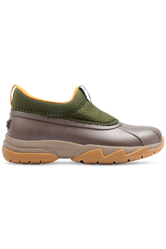 Womens Green Cushioned Waterproof Breathable Field Round Toe Slip On Duck Boots 7 M