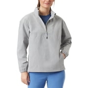 Bass Outdoor Womens Ripstop Stow-able Half-Zip Jacket - ULTIMATE GRAY - XLUS