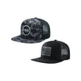 thumbnail image 1 of BASSDASH 2 Pack Flat Brim Trucker Cap Adjustable Snapback Hat Mesh Back For Men Women Fishing Hunting, 1 of 5