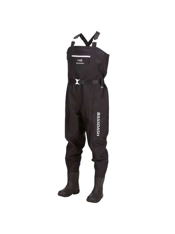 3D Boot Foot Game Wader Ultra High Strength Black Plaid Nylon PVC Fishing Hunting Chest Waders for Men
