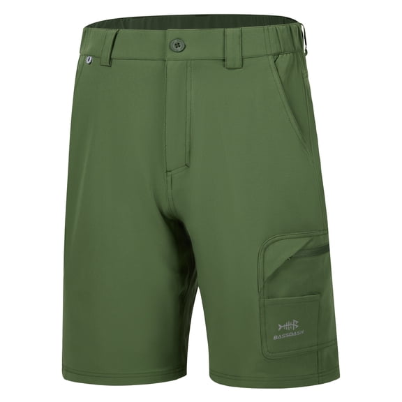 BASSDASH FP01M 10.5” Mens Fishing Cargo Shorts Quick Dry UPF 50+ Water Resistant