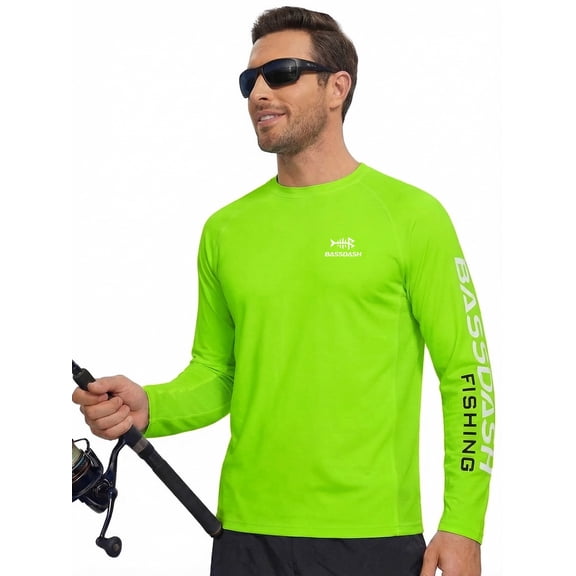 Bassdash Fishing T Shirts for Men UV Sun Protection UPF 50+ Long Sleeve Tee T-Shirt
