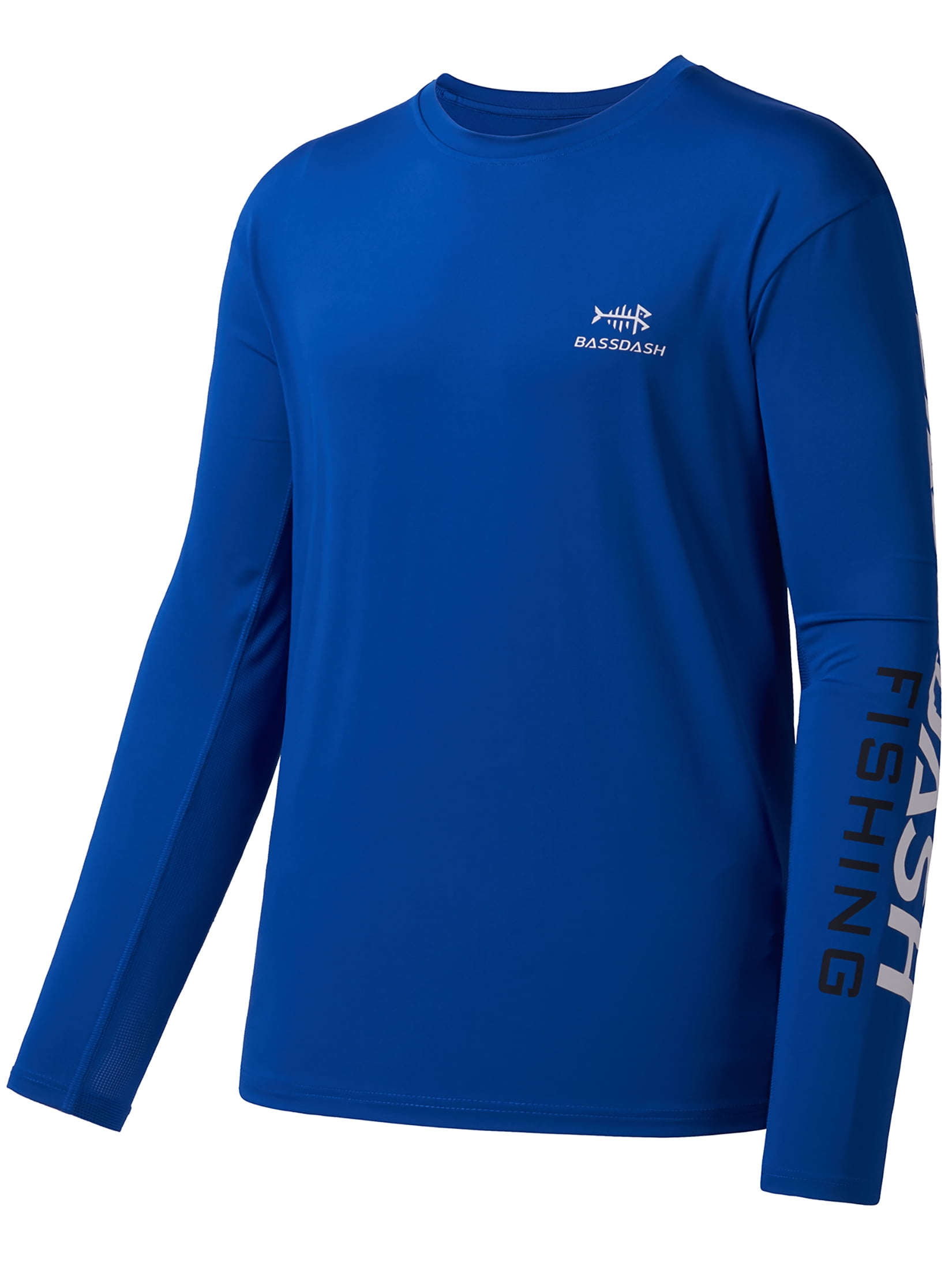 Bassdash Vissers-T-shirts voor heren, met uv-bescherming UPF 50 , T