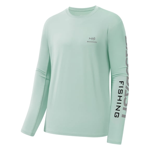 Bassdash Fishing T Shirts for Men UV Sun Protection UPF 50+ Long Sleeve Tee T-Shirt