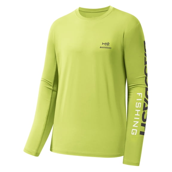 Bassdash Fishing T Shirts for Men UV Sun Protection UPF 50  Long Sleeve Tee T-Shirt