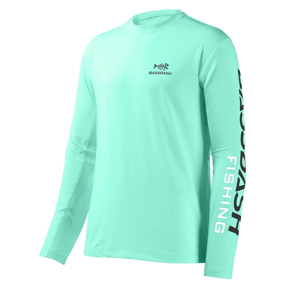 Bassdash Fishing T Shirts for Men UV Sun Protection UPF 50+ Long Sleeve Tee T-Shirt