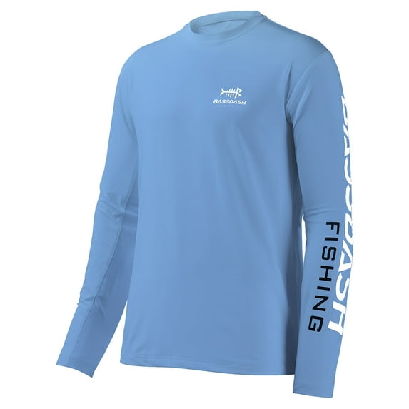 Bassdash Fishing T Shirts for Men UV Sun Protection UPF 50+ Long Sleeve Tee T-Shirt