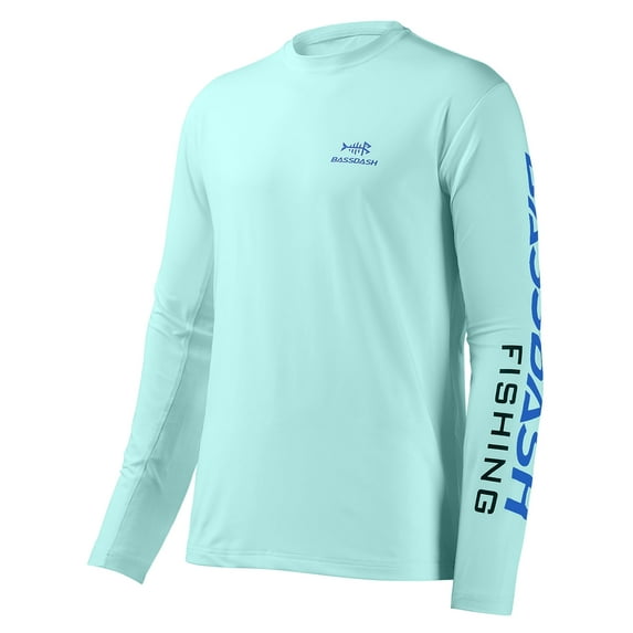 Bassdash Fishing T Shirts for Men UV Sun Protection UPF 50+ Long Sleeve Tee T-Shirt