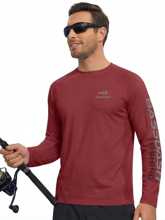 Fishing T Shirts for Men UV Sun Protection UPF 50+ Long Sleeve Tee T-Shirt