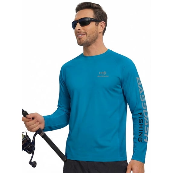 Bassdash Fishing T Shirts for Men UV Sun Protection UPF 50+ Long Sleeve Tee T-Shirt