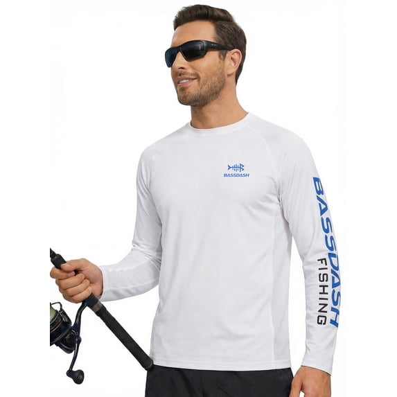 Bassdash Fishing T Shirts for Men UV Sun Protection UPF 50+ Long Sleeve Tee T-Shirt