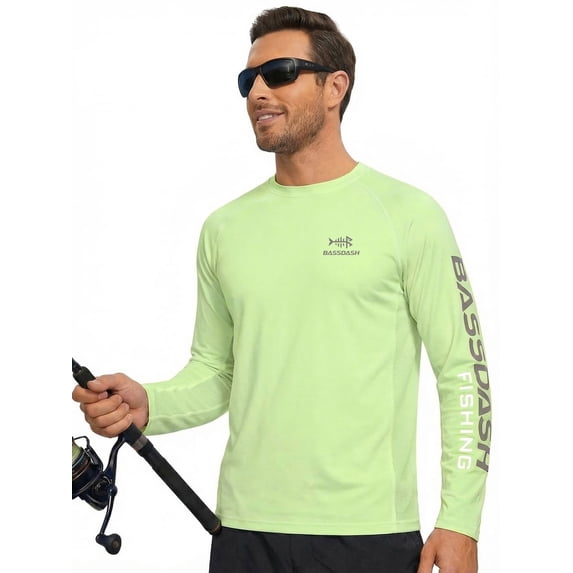 Bassdash Fishing T Shirts for Men UV Sun Protection UPF 50+ Long Sleeve Tee T-Shirt