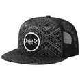 thumbnail image 1 of BASSDASH Flat Brim Trucker Cap Adjustable Snapback Hat Mesh Back For Men Women, 1 of 6