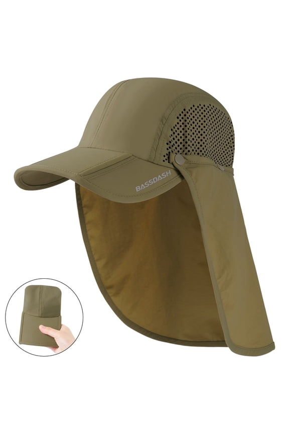 Foldable UPF 50+ Fishing Hats with Removable Neck Flap FH12