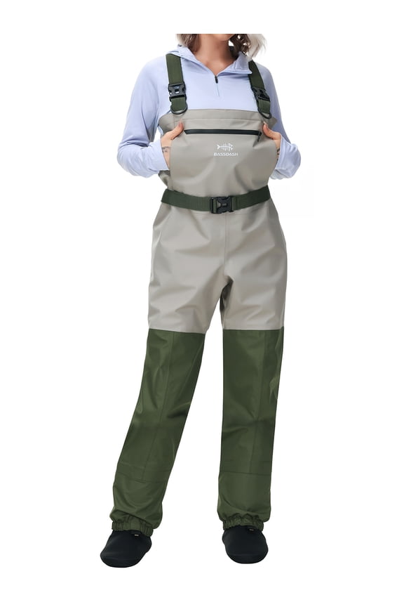IMMERSE Women’s Breathable Stocking Foot Fishing Waders Waterproof Lightweight Chest Wader